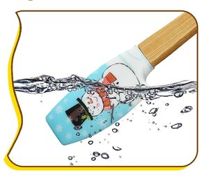 Spatule en silicone de qualité alimentaire avec manche en bois, outil de cuisine pour mélanger la crème et <span class=keywords><strong>le</strong></span> beurre, résistant à la chaleur, pour les cadeaux de <span class=keywords><strong>chef</strong></span>, spatule pour bol - Product Image 4