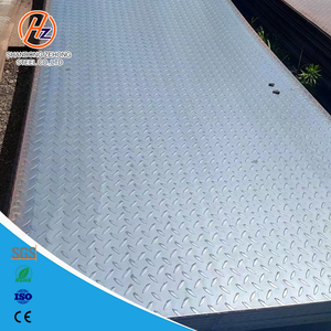 Tôle d'<span class=keywords><strong>acier</strong></span> au carbone laminée à chaud, tôle à motif chevronné, certifiée JIS KS, services de soudage et de découpe, utilisation en construction - Product Image 1