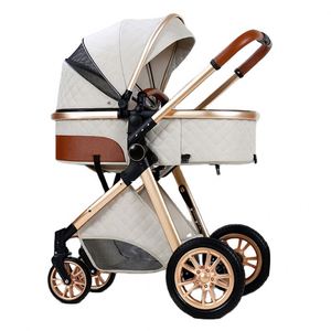 Siège auto et poussette de luxe pour bébé, poussette 3 en 1 pliable, poussette de voyage 3 en 1 - Product Image 6