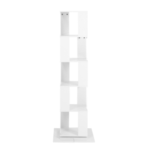 Estanterías de almacenamiento de cubo blanco moderno Estantería de madera de 4 niveles para sala de estar Muebles de nuevo diseño - Product Image 2