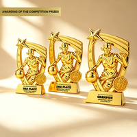 Vente directe d'usine des trophées de basket-ball les plus vendus ; Trophées en résine et trophées en or personnalisables disponibles