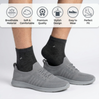 Chaussettes mi-mollet pour hommes de qualité supérieure, douces, respirantes, en coton, chaussettes décontractées, durables, confortables, pour le travail quotidien, pour hommes