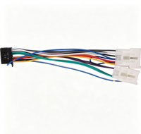 Faisceau de câbles personnalisé multi-couleurs de type Molex, connecteur mâle noir pour connexion interne d'équipements automobiles et industriels