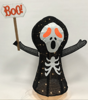 Extérieur LED Cadre En Acier 3D Pliable Pliable Citrouille 60*60*150cm 100L Halloween Fête De Vacances Décor Motif Figure Lumières