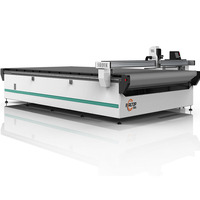Maquinaria De Corte Textil Hogar numériseur motif Cutter automatique CNC vêtements tissu découpeuse avec couteau rotatif coupe