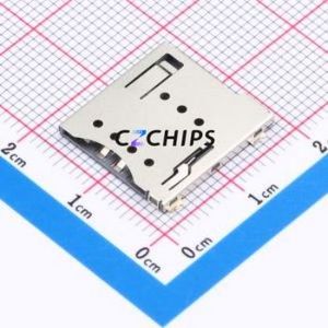 SIM204-ZYB9AH1.5 SIM Card Connector SMD Connector Self-Return Type Micro SIM Card Card Holder 1.5mm - Product Image 1