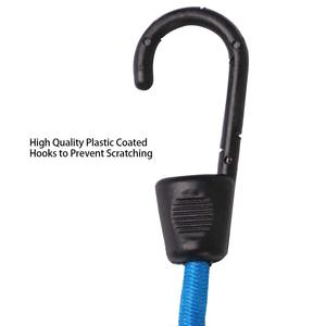 Người bán tốt nhất 28 pcs Bungee dây Set 9 ",11",18 ",24",32 ",40" cao su Bungee dây với móc + 4 Tarp Clip - Product Image 5