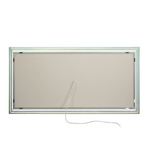 Nouveau design moderne Miroir rétroéclairé <span class=keywords><strong>de</strong></span> salle <span class=keywords><strong>de</strong></span> bains Miroir <span class=keywords><strong>de</strong></span> bain lumineux biseauté Miroir à led rétroéclairé Suspension murale Rectangle <span class=keywords><strong>5</strong></span> Mm - Product Image 5