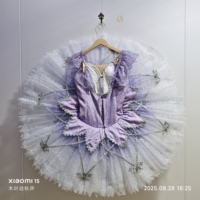 Costume de ballet professionnel pour filles et adultes, jupe tutu classique attrayante, couleurs mélangées, satin, tulle rigide