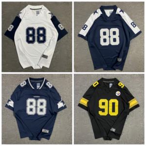 2025-2026 лучшее качество Удобный Американский футбол Джерси новый стиль с короткими рукавами плюс размер дышащая функция для взрослых - Product Image 2