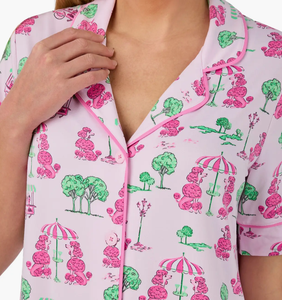 Ensemble de pyjamas pour femmes en bambou écologique, tricot doux, pyjamas courts en soie personnalisés pour l'été, vêtements de nuit pour femmes, vêtements de détente pour la maison, vêtements de nuit pour femmes - Product Image 3