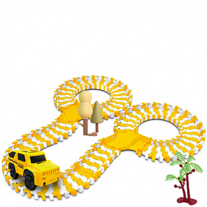 Nuevo Juego Educativo para Niños, Juguete de Tren Eléctrico Deslizante de Plástico y <span class=keywords><strong>Madera</strong></span>, Modelo de Estacionamiento y Montaña Rusa - Product Image 3