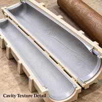 Moule en résine Tietuo + noyau en silicone pour colonne décorative en bois PU C295-G4 – Taille stable – Fabricant et exportateur – Conception personnalisée