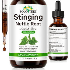 SOLOTREE <span class=keywords><strong>Extrait</strong></span> de racine <span class=keywords><strong>d</strong></span>'<span class=keywords><strong>ortie</strong></span> sauvage biologique naturel en gouttes, complément <span class=keywords><strong>liquide</strong></span> pour hommes et femmes, soutien des voies urinaires - Product Image 1