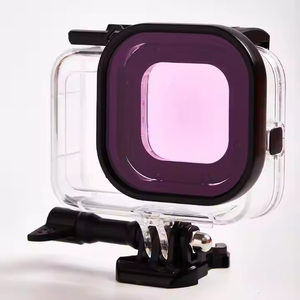 Kit de filtres de <span class=keywords><strong>plongée</strong></span> <span class=keywords><strong>3</strong></span>-en-1 pour <span class=keywords><strong>GoPro</strong></span> <span class=keywords><strong>Hero</strong></span> 13 12 11 – Filtres carrés rouge, violet, rose pour correction des couleurs sous-marines et boîtier étanche - Product Image 2
