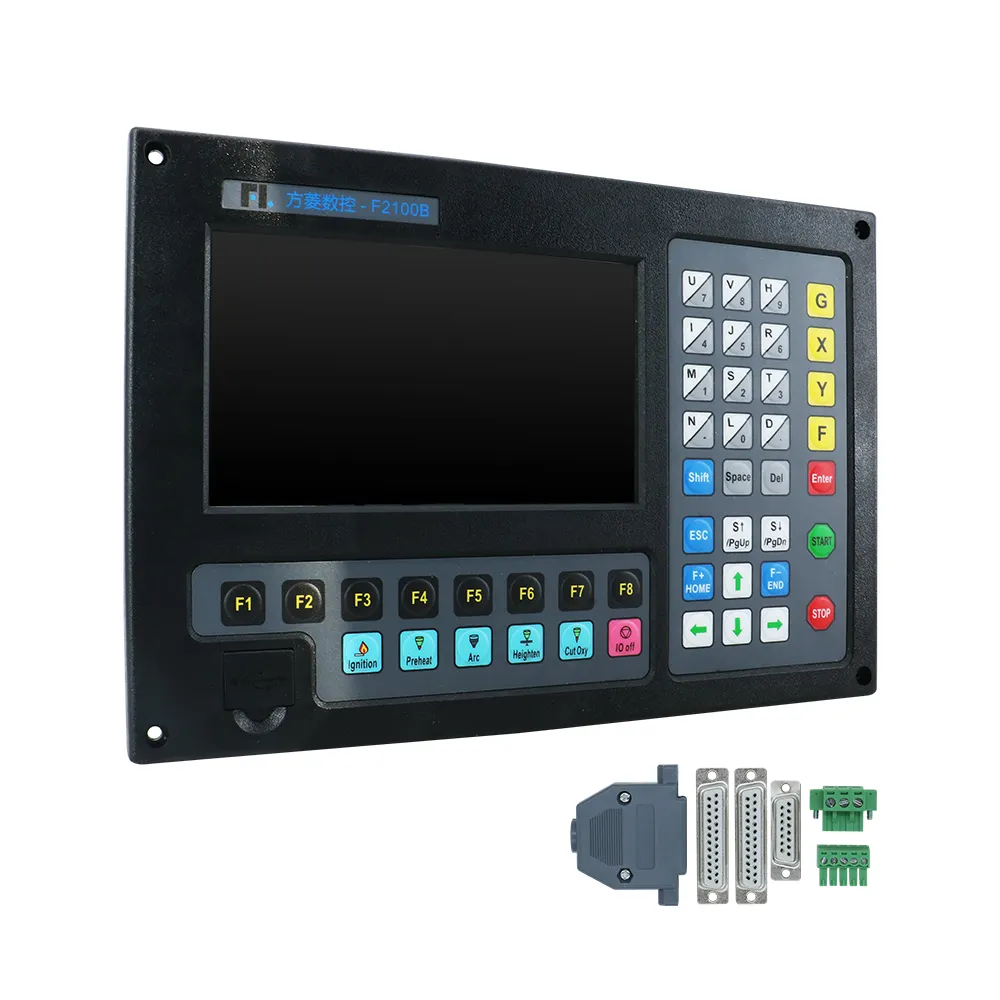 HLTNC F2100B CNC-Kit 2 Achsen 7 Zoll Monitor 800*480 CNC-Steuerung für CNC-Plasmaschneidmaschine Laser-Flammenschneider