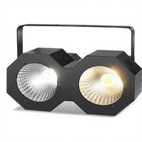Projecteur de scène LED PKnight 100W COB Par, blanc froid/blanc chaud, pour concerts, DMX/Master-Slave, activation sonore, stroboscope, IP65