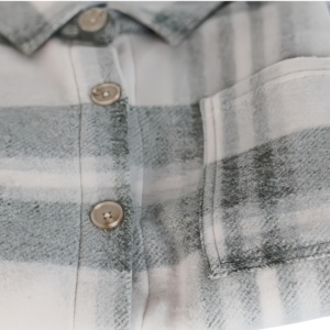 Chemise en molleton à <span class=keywords><strong>carreaux</strong></span> gris et blanc pour <span class=keywords><strong>homme</strong></span>, très demandée, design classique, pour le quotidien, les voyages, les loisirs et les activités de plein air, motif personnalisé accepté - Product Image 6
