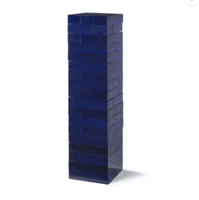 54 pièces bloc de Lucite transparent 3D luxe acrylique tour d'empilage jeu de Puzzle
