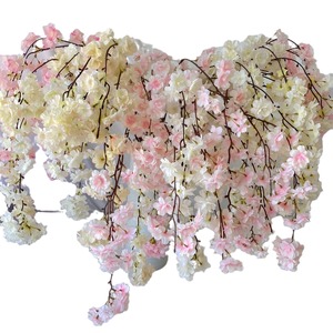 ดอกซากุระประดิษฐ์ยี่ห้อ Yiyi แบบแขวน ขนาด 100 ซม. 200 ซม. สีขาวนม สีชมพูอ่อน สีแชมเปญ สำหรับตกแต่งบ้าน - Product Image 5