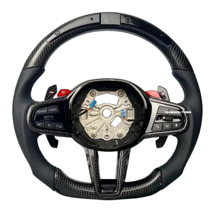 Volante Deportivo con Calefacción y Luces LED de Fibra de Carbono Serie G CS para <span class=keywords><strong>BMW</strong></span> X6 G06 Z4 G29 G26 G87 M2 G80 M3 M4 G82 M5 G90 G42 G20 G28 X5 G05 - Product Image 6