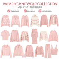 Pull tricoté décontracté à manches longues pour femme, coupe ample, amincissant, motif cœur contrastant, avec logo frontal – Collection Hiver – Grande Vente