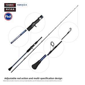 Guides Fuji Alconite K avec porte-moulinet DPS TCS et poignée offset pour la pêche au jigging à la traîne à haute sensibilité en eau salée - Product Image 3