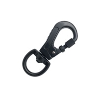 Alliage de zinc métal noir accessoires sans nickel placage pivotant oeil boucle déclencheur Clip fermoir mousqueton