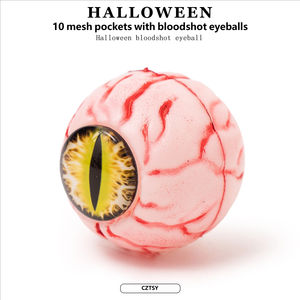 Pendentif de sac en filet créatif et personnalisé pour <span class=keywords><strong>Halloween</strong></span>, motif œil de chat <span class=keywords><strong>squelette</strong></span>, pour maison hantée et pièce secrète, avec <span class=keywords><strong>petit</strong></span> fil de sang et œil. - Product Image 5