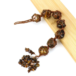 Ornements suspendus de voiture de fenêtre en cristal faits à la main <span class=keywords><strong>7</strong></span> pierres de palmier chakra dégringolées décorations de noël ornement suspendu Feng Shui - Product Image 6