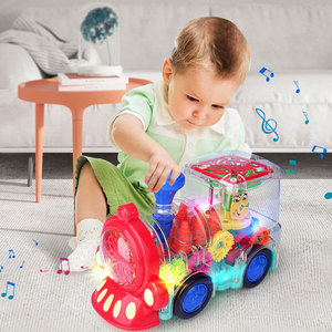 Rotation à 360 degrés concept roue universelle train <span class=keywords><strong>de</strong></span> transformation électrique jouets voiture <span class=keywords><strong>de</strong></span> course universelle avec lumière clignotante musicale - Product Image 1