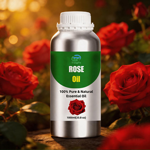 Huile essentielle de rose pure à 100% de qualité supérieure pour le soin du visage, du corps et des cheveux avec étiquette privée - Product Image 1
