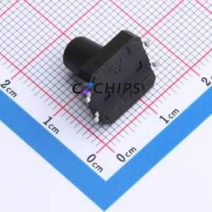 TS016-TBW1FH12.0 Tactile Switch SMD-4P,12x12mm Switch Single Pole Single Throw Round Button 2.5N Vertical Mount - Product Image 2