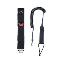 Haute qualité fermeture réglable attache sécurité élastique libération enroulé sangle planche de surf taille corde feuille aile Surf taille laisse