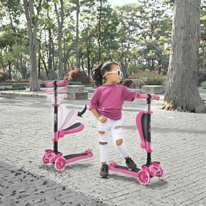 3-in-1 çok fonksiyonlu çelik itme skuter çocuklar için çocuk bebekler oyuncak Scooter açık kullanım için üç PU tekerlekler ile - Product Image 3