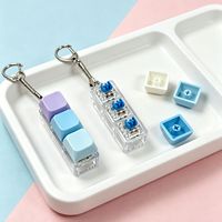 Factory OEM Custom 3Keys Mechanical Keycap Fidget Clicker Keychain Custom Color Logo Decompression Fidget Toy for Promotion Gift