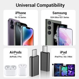 Adattatore HANTAI in Lega di Alluminio ad Alta Velocità Tipo C per <span class=keywords><strong>iPhone</strong></span> 14, <span class=keywords><strong>OTG</strong></span>, Ricarica Rapida, Trasferimento Dati USB3.0, Caricabatterie AC Nuovo di Zecca per Laptop - Product Image 4