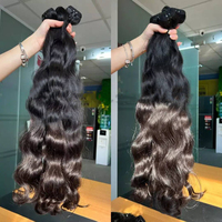 Lots de Cheveux Humains Vietnamiens Bruts Non Traités, Alignés dans le Sens de la Cuticule, Ondulés Naturels, pour Vendeurs de Cheveux – Vague Naturelle