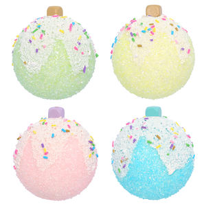 TANGXI 6cm 4PCS Boules en mousse macaron colorées de haute qualité - Parfaites pour les décorations de fête et les travaux manuels Boule de Noël de luxe - Product Image 1