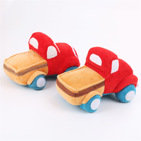Jouet en peluche pour enfants : Camionnette vintage et avion de dessin animé, ensemble de poupées en peluche voiture et avion