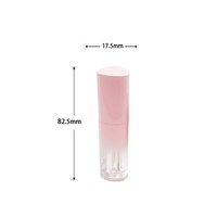 Nouveau design – Flacon vide rose triangulaire de 5 ml avec bouchon à vis personnalisé pour gloss et huile à lèvres – Emballage pour outils de maquillage