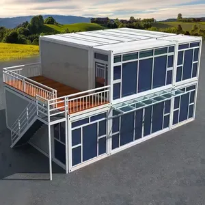 Maison en conteneur extensible étanche durable personnalisée en usine