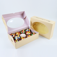Livraison OEM donut food chocolat papier ondulé boîte à biscuits emballage boîtes postales personnalisées avec logo personnalisé