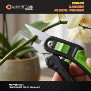 551009 Cisailles de jardinage DIY pour fleurs, capacité de coupe 6MM, finition chromée FSC, 225mm, coupe-fleurs OEM - Product Image 6