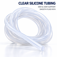 Tuyau en silicone transparent sur mesure OEM, flexible, de qualité alimentaire, pour machines à boissons, équipements de transformation alimentaire et transfert de fluides