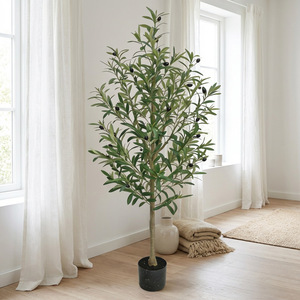 Olivo Artificial Premium con Tronco Texturizado, Planta Artificial en Maceta para Decoración de Interiores, Exteriores y Balcones - Product Image 4