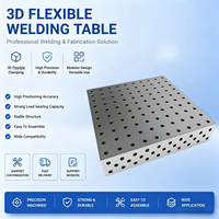 Table de soudage flexible 3D D28 avec composants de positionnement, ensemble de plateformes de soudage modulaires nitrurées