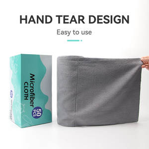 Boîte distributrice de serviettes en microfibre pour le dégraissage de chiffon jetable de <span class=keywords><strong>cuisine</strong></span> en microfibre pour le nettoyage épaississant de la maison personnalisée - Product Image 2