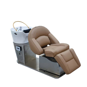 Moderno Set de Sillón y Lavacabezas de Cuero PU para Salón, Sillón Multifuncional para Lavado de Cabello, Camas de Masaje para Spa - Product Image 6