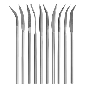 Lima de Mano de Acero al Carburo Curvada de Forma Especial, Lima Industrial Dura de Arkansas, Lima Pequeña Profesional Surtida para Desbarbar Madera - Product Image 2